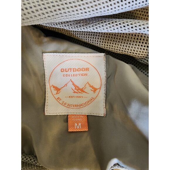 OUTDOOR COLLECTION 26 International Gray Pink Black Lightweight Hood Jacket SZ M - Picture 4 of 7